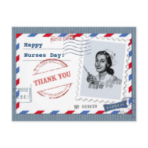 Feliz Dia das Enfermeiras. Enfermeiro Retro