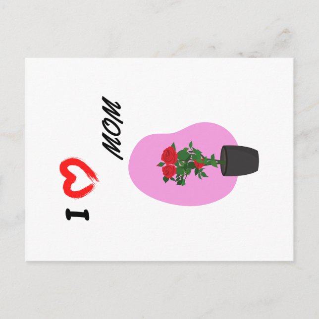 Cartão Postal Feliz Dia das Mães (Frente)