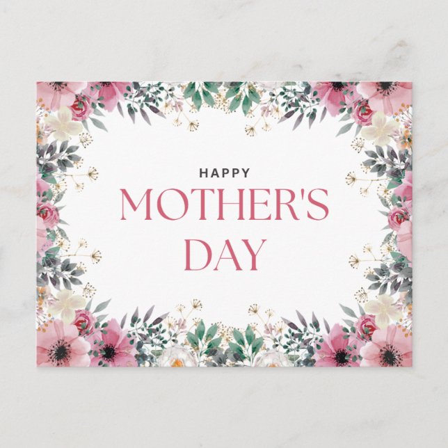 Cartão Postal Feliz dia das mães  (Frente)