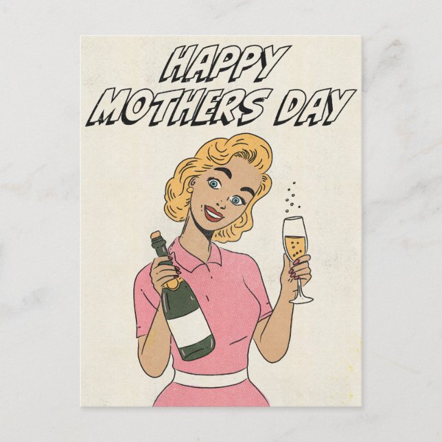 Cartão Postal Feliz Dia das Mães (Frente)