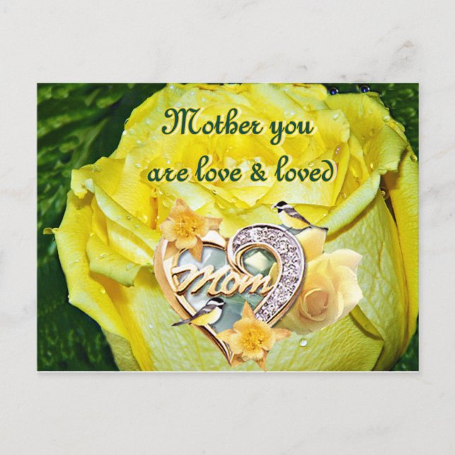 Cartão Postal Feliz Dia das Mães_ (Frente)
