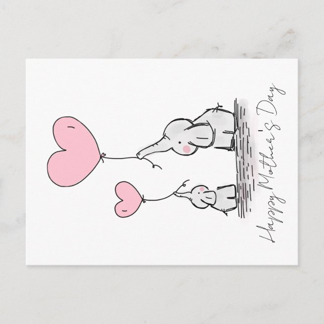 Cartão Postal Feliz Dia das Mães (Frente)