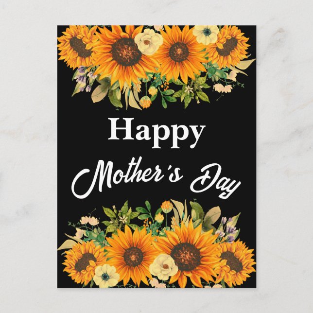 CARTÃO POSTAL FELIZ DIA DAS MÃES MÃE PRESENÇA (Frente)