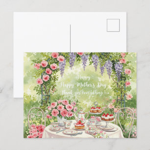 Cartão Postal Feliz Dia das Mães – Obrigado por Tudo."