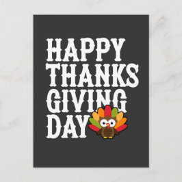 Cartão Postal Feliz Dia de Ação de Graças