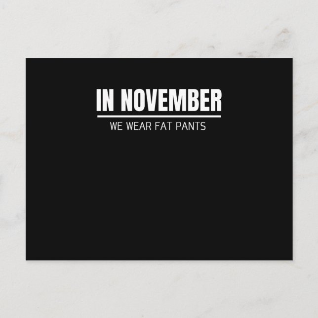 Cartão Postal Feliz Dia de Ação de Graças da Família (Frente)