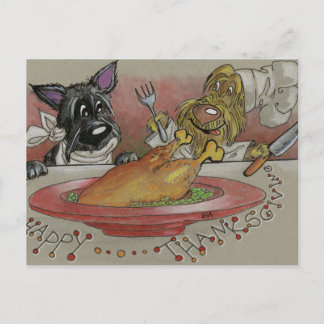 Cartão Postal Feliz Dia de Ação de Graças, Feliz Dia da Turquia