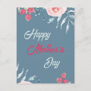 Cartão Postal Feliz dia de as mães 2025 Flor