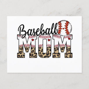 Cartão Postal Feliz Dia de as mães Baseball Mãe!