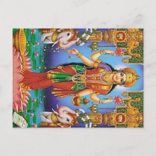 Cartão Postal Feliz dia de as mães Daqui Ideias Hindu Deusa Post