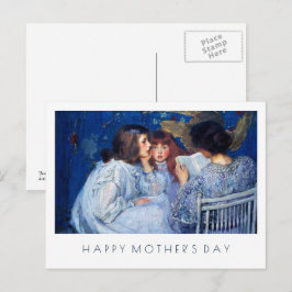 Cartão Postal Feliz Dia de as mães de arte