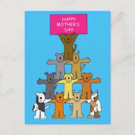 Cartão Postal Feliz Dia de as mães para o Dog Lover