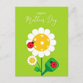 Cartão Postal Feliz Dia de as mães para Pickleball Mãe, fofo