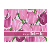 Feliz Dia de as mães. Primavera Tulipas pintura