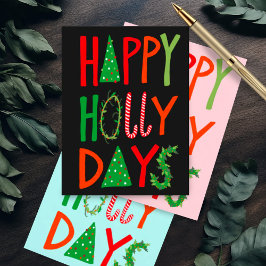 Cartão Postal FELIZ DIA DE Férias Bons Natal Natal Natal