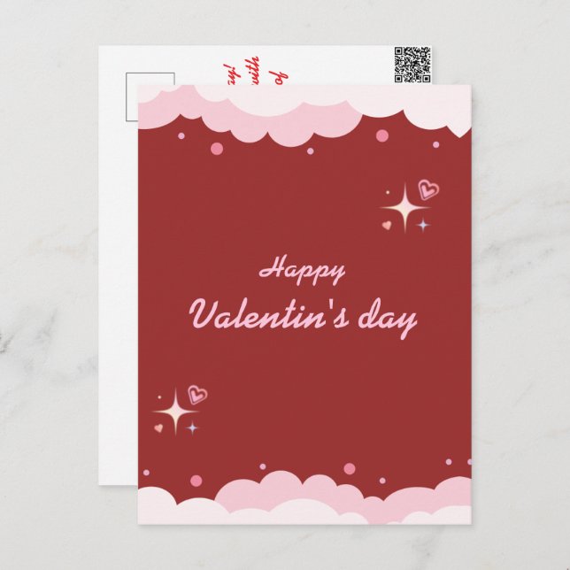 Cartão Postal Feliz dia de os namorados (Frente/Verso)