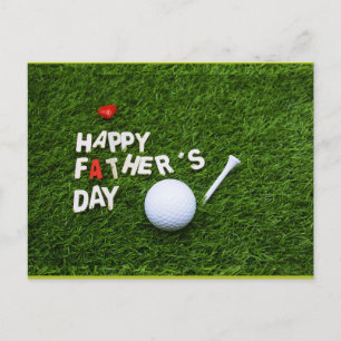 Cartão Postal Feliz Dia do Pai a Golfista