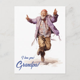 Cartão Postal Feliz Dia dos Avôs Personalizado.
