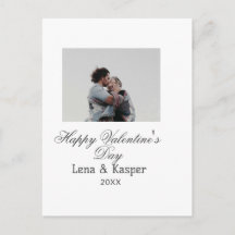 Feliz dia dos namorados casal foto moderno simples