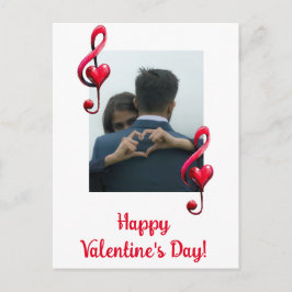 Cartão Postal Feliz Dia dos Namorados Música do Amor