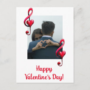 Cartão Postal Feliz Dia dos Namorados Música do Amor