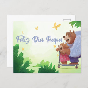 Cartão Postal Feliz Dia Papa - Dia de os pais espanhol