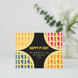 Cartão Postal "Feliz Dia Pi" Delicioso Pi