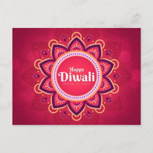Cartão Postal Feliz Diwali