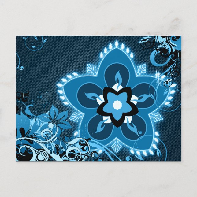 Cartão Postal feliz diwali hi-fi rangoli (Frente)