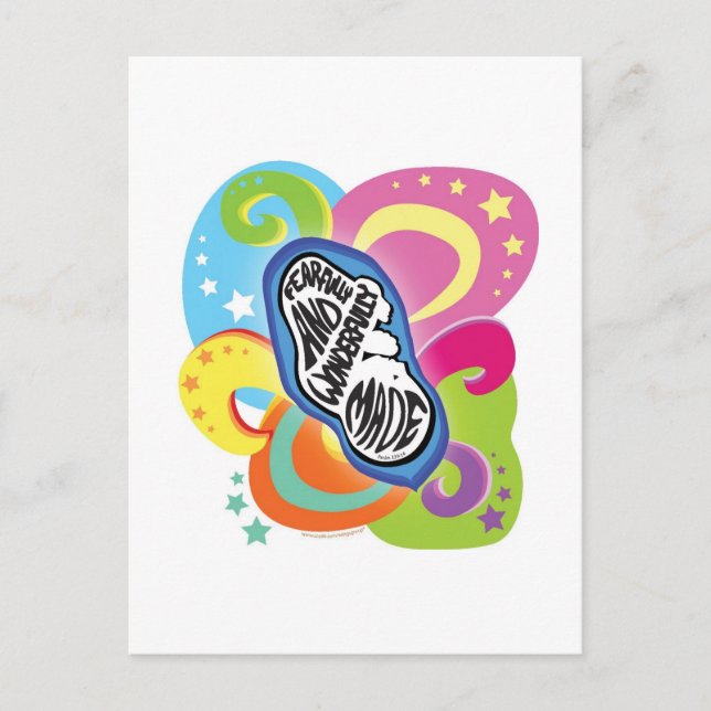 Cartão Postal Feliz e maravilhosamente feito! (Frente)