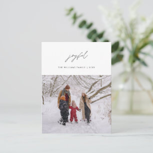 Cartão Postal Feliz, Feliz Natal, Campanha de Fotografias Famili