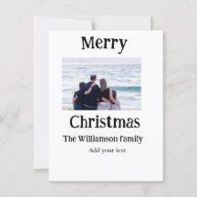 Feliz feriado adiciona foto do nome da família