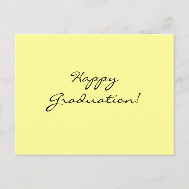 Cartão Postal Feliz Graduação! (Frente)