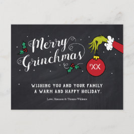 Cartão Postal Feliz Grinchmas | Feriado do Grinch