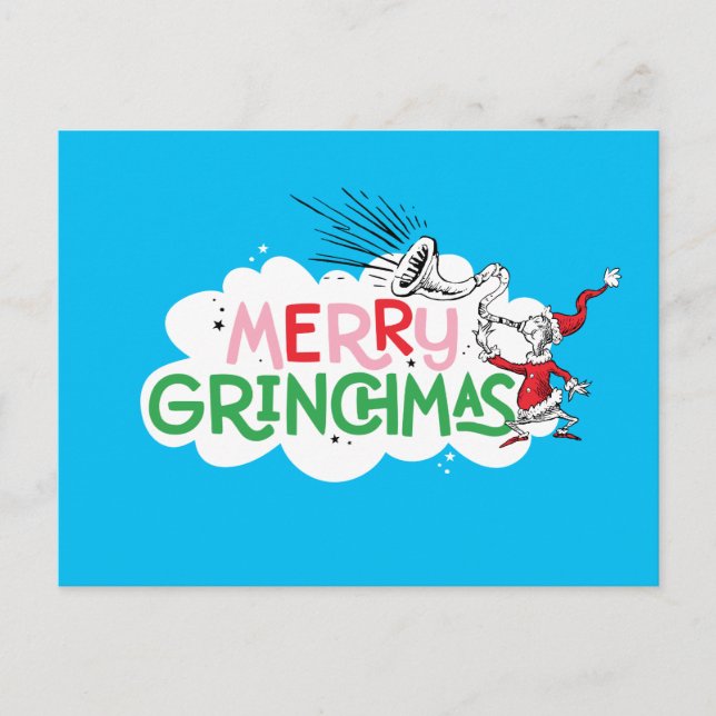 Cartão Postal Feliz Grinchmas Mister Grpolegadas (Frente)