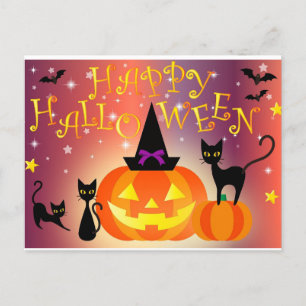 Cartão Postal feliz halloween