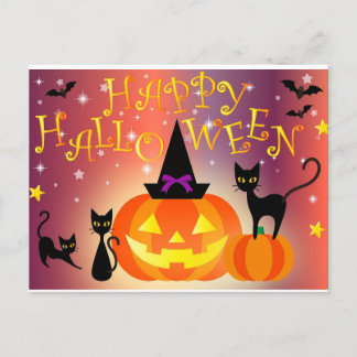 Cartão Postal feliz halloween
