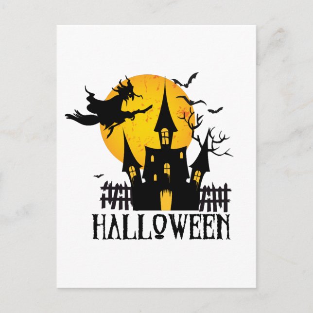 Cartão Postal Feliz Halloween (Frente)