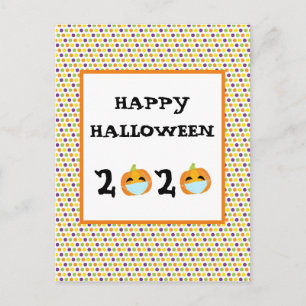 Cartão Postal Feliz Halloween 2020 Pumpkin