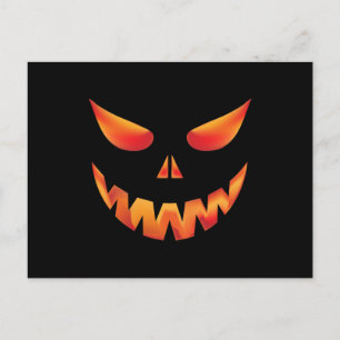Cartão Postal Feliz Halloween Abóbora