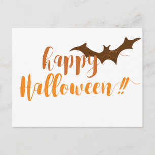 Cartão Postal Feliz Halloween - Bat Spooky