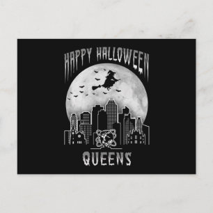 Cartão Postal Feliz Halloween Queens Nova York