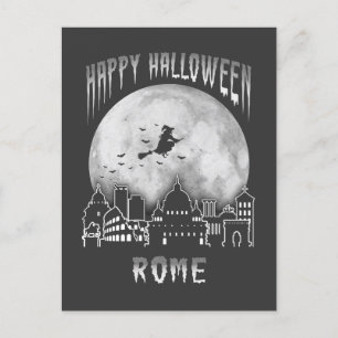 Cartão Postal Feliz Halloween Roma Itália