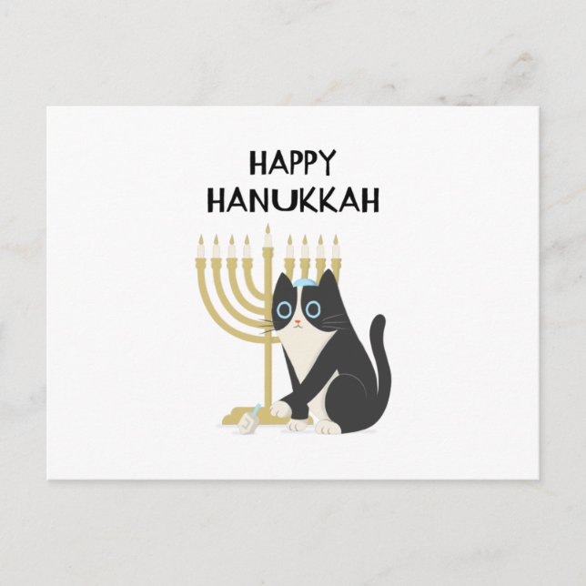 CARTÃO POSTAL FELIZ HANUKKAH (Frente)