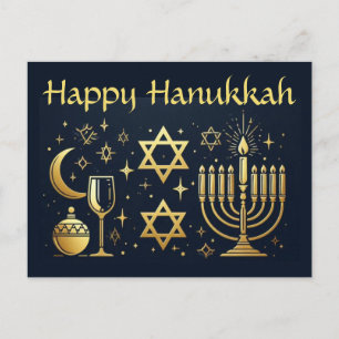 Cartão Postal Feliz Hanukkah