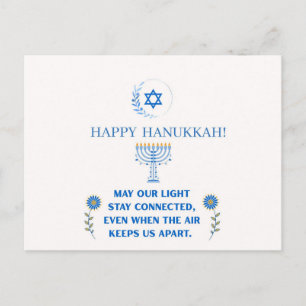 Cartão Postal Feliz Hanukkah!