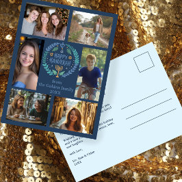 Cartão Postal FELIZ HANUKKAH Feriado 6 FOTO PERSONALIZADO, desen