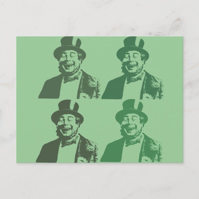 Cartão Postal Feliz Irlandês Fellow (Frente)