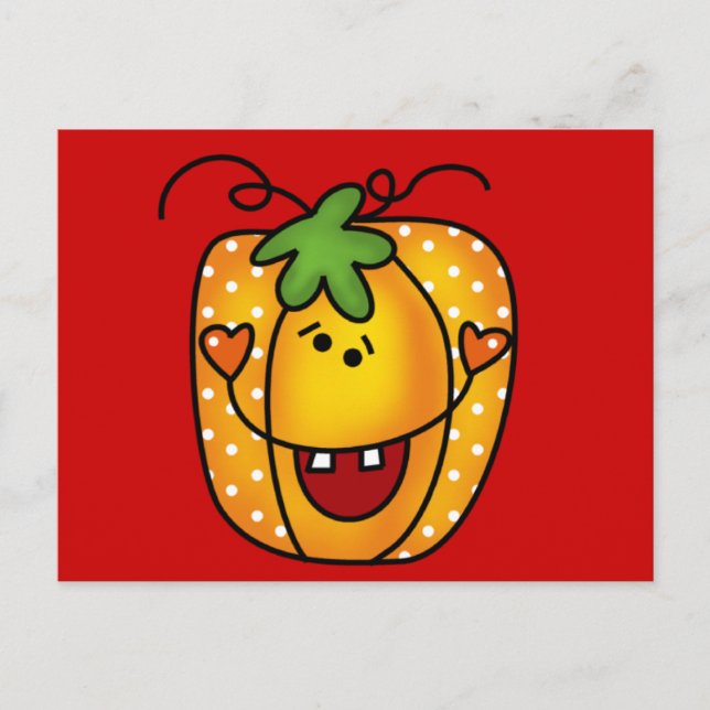 Cartão Postal Feliz Jack O Lanterna Camisetas e presentes (Frente)