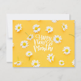 Cartão Postal Feliz mês novo